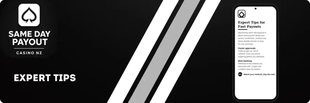 Same Day Payout Casino NZ Expert Tips